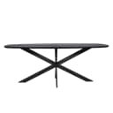 Ferris Eiche Esstisch | Dänisch Oval 200 cm | Schwarz - Starfurn