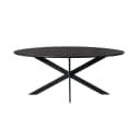 Ferris Eiche Esstisch | Oval 180 cm | Schwarz - Starfurn