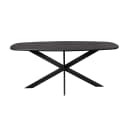 Ferris Eiche Esstisch | Dänisch Oval 180 cm | Schwarz - Starfurn