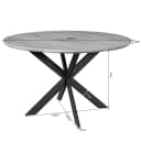 Ferris Eiche Esstisch | Rund 150 cm | Braun - Starfurn