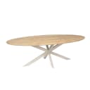 Eichen-Esstisch Ferris | Oval 240 cm | Natur | Tischbeine Sand - Starfurn