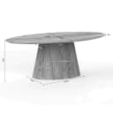 Esstisch Solana | 210 cm | Oval | Taupe - Starfurn