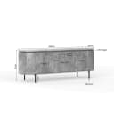 TV-Möbel Solana | 165 cm | Taupe - Starfurn