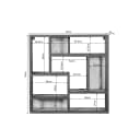 Wandregal Dakota | 75 cm | Quadratisch - Starfurn