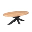 Quadratischer Couchtisch Noa, naturbelassenes Mangoholz, 80 cm - Starfurn