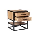 Quadratischer Couchtisch Noa, naturbelassenes Mangoholz, 80 cm - Starfurn