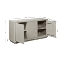 Sideboard „Brussel“ Sand, Mangoholz, 150 cm - Starfurn