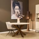 Runder Esstisch Madison Sand Mangoholz 130 cm - Starfurn