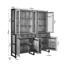 Vitrine Britt XXL | 200 cm - Starfurn