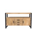 Sideboard aus naturbelassenem Mangoholz, 135 cm - Starfurn