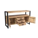 Sideboard aus naturbelassenem Mangoholz, 135 cm - Starfurn