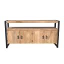 Quadratischer Couchtisch Noa, naturbelassenes Mangoholz, 80 cm - Starfurn