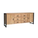 Sideboard Britt Natur Mangoholz 200 cm - Starfurn