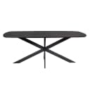 Esstisch Elegance Schwarz | 200 cm | Dänisch oval - Starfurn