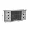 Sideboard Noa Natur-Mangoholz 200 cm - Starfurn