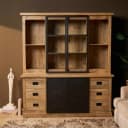 Vitrine Noa Natur-Mangoholz 200 cm - Starfurn