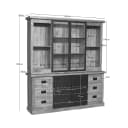 Vitrine Noa Natur-Mangoholz 200 cm - Starfurn