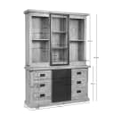 Vitrine Noa Natur-Mangoholz 160 cm - Starfurn