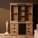 Vitrine Noa Natur-Mangoholz 160 cm - Starfurn