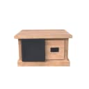 Quadratischer Couchtisch Noa, naturbelassenes Mangoholz, 80 cm - Starfurn