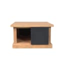 Quadratischer Couchtisch Noa, naturbelassenes Mangoholz, 80 cm - Starfurn