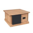 Quadratischer Couchtisch Noa, naturbelassenes Mangoholz, 80 cm - Starfurn