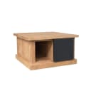 Quadratischer Couchtisch Noa, naturbelassenes Mangoholz, 80 cm - Starfurn