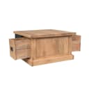 Quadratischer Couchtisch Noa, naturbelassenes Mangoholz, 80 cm - Starfurn