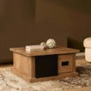 Quadratischer Couchtisch Noa, naturbelassenes Mangoholz, 80 cm - Starfurn