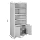 Bücherregal Brüssel Braun | 90 cm - Starfurn