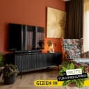 Fernsehmöbel Madison Schwarz | 165 cm - Starfurn