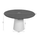 Runder Esstisch Madison, braunes Mangoholz, 150 cm - Starfurn