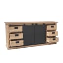Sideboard Fresno Natur-Mangoholz 200 cm - Starfurn