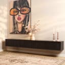 TV-Hängeelement Madison Schwarz | 240 cm - Starfurn