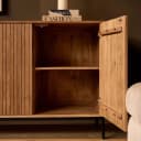 Sideboard Madison Natur-Mangoholz 210 cm - Starfurn