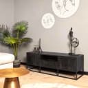 Denver Schwarz TV-Möbel | 145 cm - Starfurn