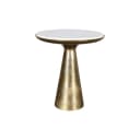 Beistelltisch Essy Weiß Marmor/Metall 45 cm - Starfurn