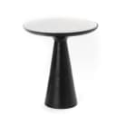 Beistelltisch Essy, schwarzer Marmor & Metall, 38 cm - Starfurn