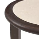 Beistelltisch Vinn, brauner Travertin, 45 cm - Starfurn