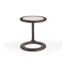 Beistelltisch Vinn, brauner Travertin, 45 cm - Starfurn