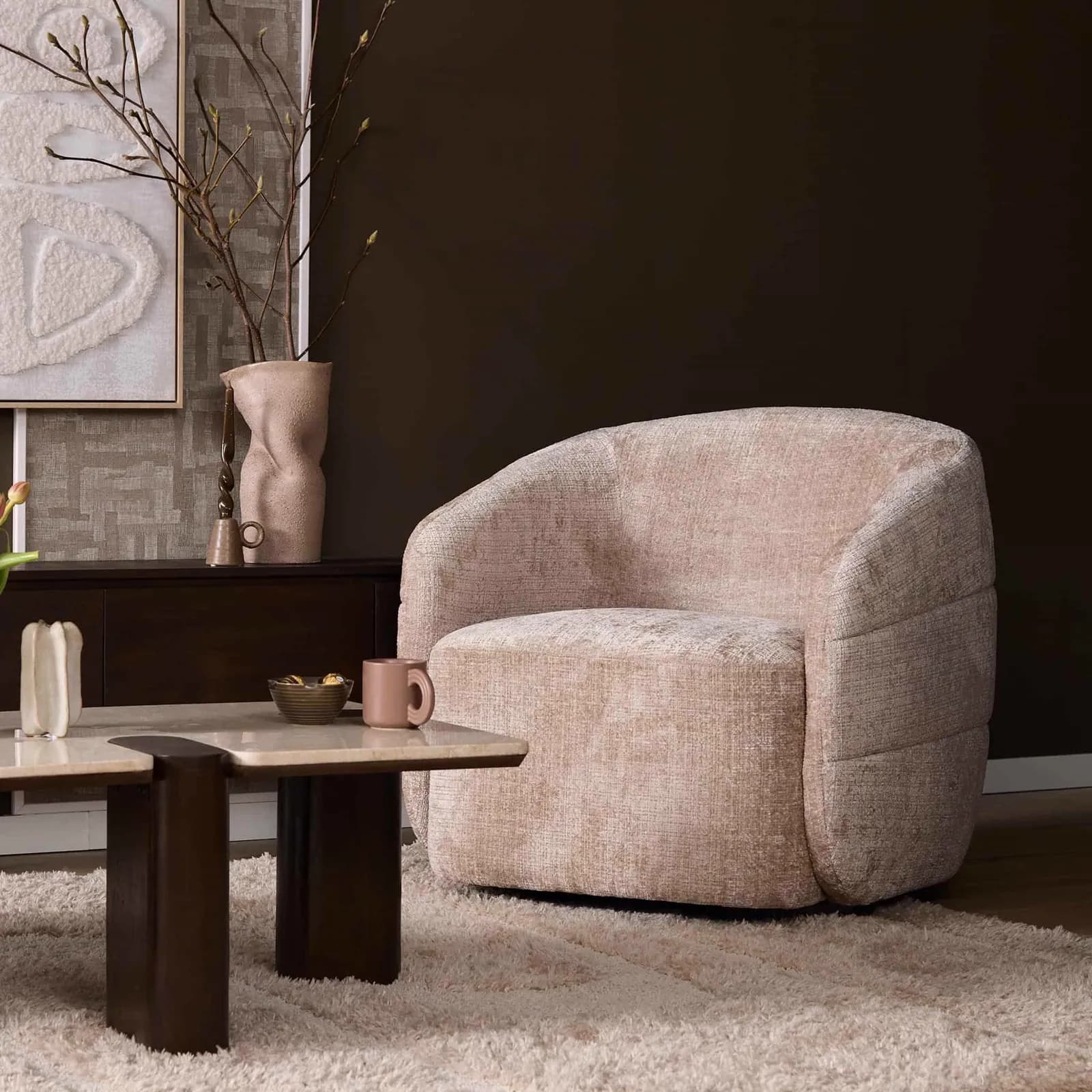 Drehsessel Yara Beige - Starfurn