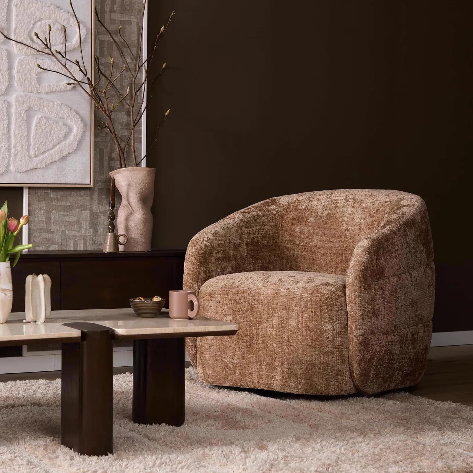 Drehsessel Yara Cinnamon - Starfurn