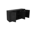 Sideboard „Brussel“ in Schwarz, Mangoholz, 150 cm - Starfurn