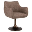 Esszimmerstuhl Aldo braun Tweed Drehstuhl - Richmond Interiors