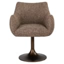 Esszimmerstuhl Aldo braun Tweed Drehstuhl - Richmond Interiors