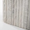 Couchtisch Dorique aus braunem Marmor und Mangoholz - By-Boo