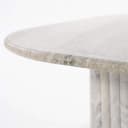 Couchtisch Dorique aus braunem Marmor und Mangoholz - By-Boo