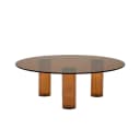 Couchtisch Aero Glas & Kunstharz Braun - By-Boo