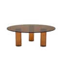 Couchtisch Aero Glas & Kunstharz Braun - By-Boo