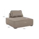 Lounge-Sessel Jondal taupe - Richmond Interiors